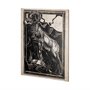 101624-L - Linocut II (Goat) by Mercana Studio a Hand Embellished Textured Canvas