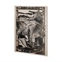 101623-L - Linocut I (Ram) by Mercana Studio a Hand Embellished Textured Canvas