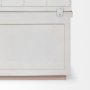 68477-AB - Fairview IV 61L x 17W White And Brown Wood With Storage Hall Tree