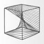 68535 - Rochon 8L x 8W Gray Metal Decorative Cube