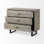68532 - Giselle I 40L x 16W Light Brown Fir Veneer 3 Drawer Accent Cabinet 