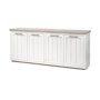 68480 - Fairview III Solid Wood Brown Top & White Frame 4 Cabinet Door Sideboard