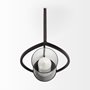 68417 - Drax 22"H Black Metal Wall Candle Holder