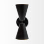 68433 - Eris II 7.3x12.6 Black Metal w/Gold Accent Double-Cone Wall Sconce 