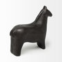 68408 - Sphynx II 7L x 2W Black Cast Aluminum Horse Shaped Object