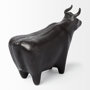 68406 - Taurus II 9L x 4W Black Cast Aluminum Bull Decorative Object