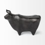68406 - Taurus II 9L x 4W Black Cast Aluminum Bull Decorative Object