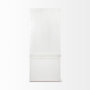 68478-AB - Fairview I  White and Medium Brown Wood Three Shelf Shelving Unit