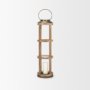 68441 - Andy I Large Natural Wood Cylindrical Lantern 
