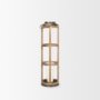 68441 - Andy I Large Natural Wood Cylindrical Lantern 