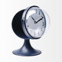 68528 - Weymouth Blue Metal Glass Dome Table Clock