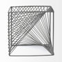 68535 - Rochon 8L x 8W Gray Metal Decorative Cube