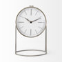 68520 - Aurus Matte Gray Metal Table Clock