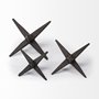 68650 - Rhea (Set of 3) Brown Cast Iron Small, Medium & Large Jacks