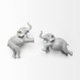 68581 - Maynard I  Set of 2 Grey Elephant Wall Decorations
