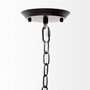 68594 - Decamp I (47.2"x36.2") Black Metal Chassis Glass Tube Twelve Light Chandelier 