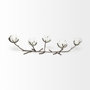 68415 - Vine I Distressed Silver Metal Creeper Five Candle Table Candle Holder