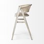 68497 - Tabitha 30.75" Seat Height Beige Fabric/Rattan Seat Blonde Wood Frame Bar Stool