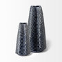 68615 - Bashir I Small Dark Navy Gloss Ceramic Vase 
