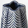 68615 - Bashir I Small Dark Navy Gloss Ceramic Vase 