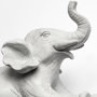 68582 - Maynard Set of 2 White Elephant Wall Decorations