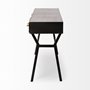 68443 - Vince 51L x 18W Black Metal W/Gold Accents 3 Drawer Office Desk