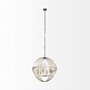 68430 - Chiron II 36L x 36W x 38H Gold Metal Globe Six Bulb Chandelier 