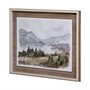 13158 - Overcast Reservoir I by Ethan Harper a Hand Embellished Textured Framed Art Print Matted under Glass