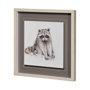 13064 - Forest Friends X (Racoon) by Lisa Audit Hand Embellished Textured Framed Art Print Matted under Glas