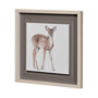 13066 - Forest Friends XII (Deer) by Lisa Audit Hand Embellished Textured Framed Art Print Matted under Glas