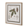 13075 - Woodland Chart V by Sue Schlabach a Hand Embellished Textured Framed Art Print Matted under Glass