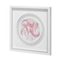 13231 - Who Stole My Precious II Pink by Fiona H Hand Embellished Textured Framed Print Matted under Glass