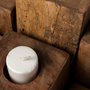 68453 - Cassius Light Brown Nine Wood Block Table Candle Holder 