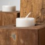 68453 - Cassius Light Brown Nine Wood Block Table Candle Holder 