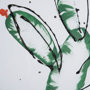 13052 - Cactus I by Mercana Studio a Hand Embellished Textured Framed Art Print Matted under Glass