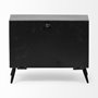 68552 - Lita Black Metal Rectangular Table Clock 