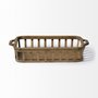 68639 - Louis Set of 2 Natural Wood Slated Nesting Trays 