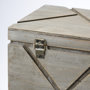 68435 - Niobe (Set of 2) 16L x 11W Gray Wooden Nesting Boxes