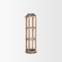 68441 - Andy I Large Natural Wood Cylindrical Lantern 
