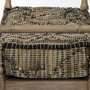 68457 - Fullerton II 57L x 21W Jute Patterned Top W/Brown Wood Base Accent Bench