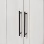 68478-AB - Fairview I  White and Medium Brown Wood Three Shelf Shelving Unit