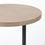 68486 - Ballatine 15L x 15W x 27H Brown Wood Round Top w/ Black Metal Base Accent Table