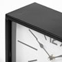 68552 - Lita Black Metal Rectangular Table Clock 