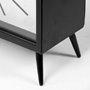 68552 - Lita Black Metal Rectangular Table Clock 
