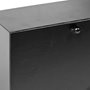 68552 - Lita Black Metal Rectangular Table Clock 