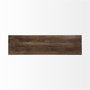 68586 - Trestman III 66L x 18W Brown Wood Top W/Black Iron Base Accent Bench