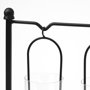 68601 - Erlen Black Metal Hanging Votive Five Candle Table Candle Holder 