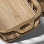68639 - Louis Set of 2 Natural Wood Slated Nesting Trays 