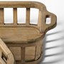 68639 - Louis Set of 2 Natural Wood Slated Nesting Trays 