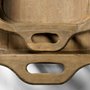 68639 - Louis Set of 2 Natural Wood Slated Nesting Trays 